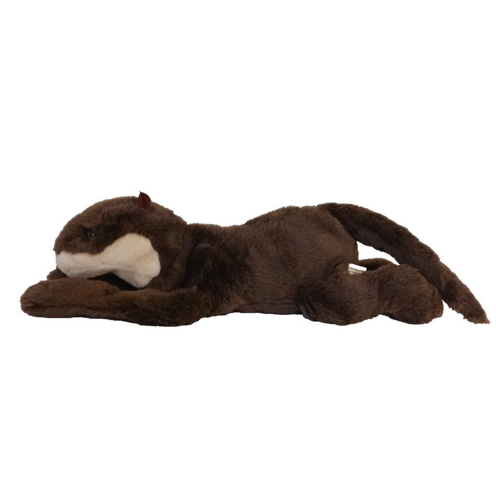 Vintage Wildlife Artists Brown River Otter Realistic 21" Plush Stuffed Animal
